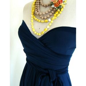 Convertible Navy Dress from Etsy. Countless styles