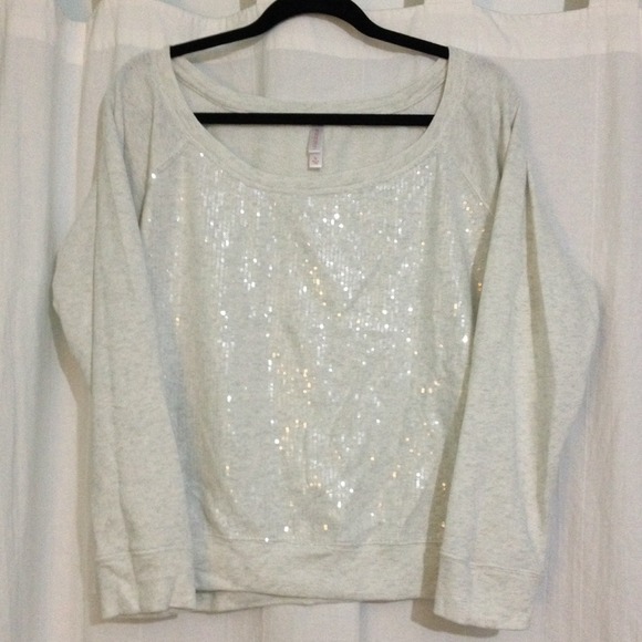 🚫NOT AVAILABLE🚫 Heathered Sequin Sweatshirt