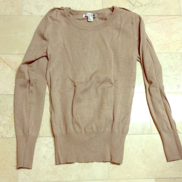 Forever 21 tan sweater