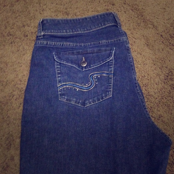 Embellished tummy control jeans