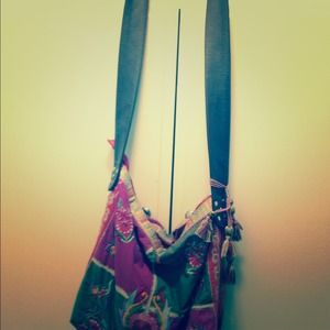 Hippy style messenger bag designed from Italy