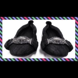 BURBERRY Denim Flat Shoes