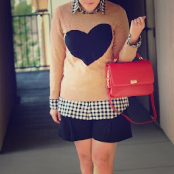 Jcrew heart sweater
