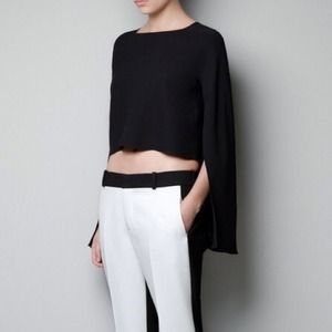 Black Zara Crop top