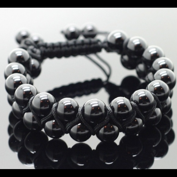 David Yurman style Polished Black Onyx Bracelet