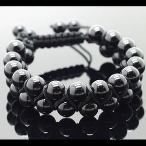 David Yurman style Polished Black Onyx Bracelet