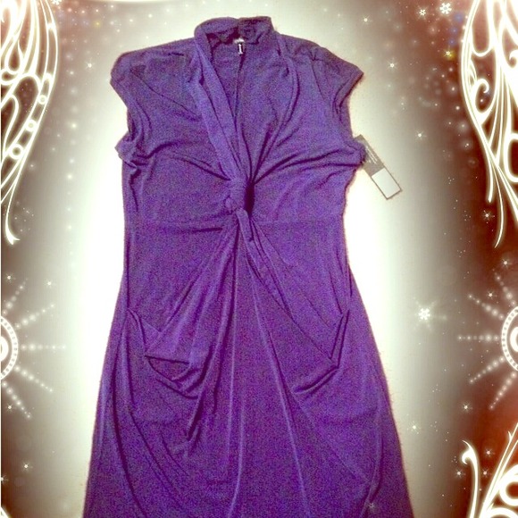 🔥SaLe!🔥 NWT Gorgeous Purple Daisy Fuentes Dress - Picture 4 of 4