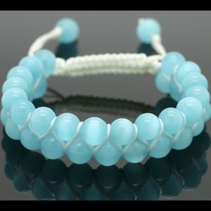 *LAST ONE* Light Blue Shamballa Style Bracelet