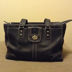 Lightly used Coach leather tote bag