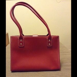 Red Wilson leather shoulder bag