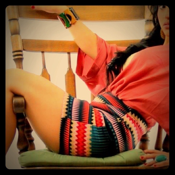H&M tribal tight skirt