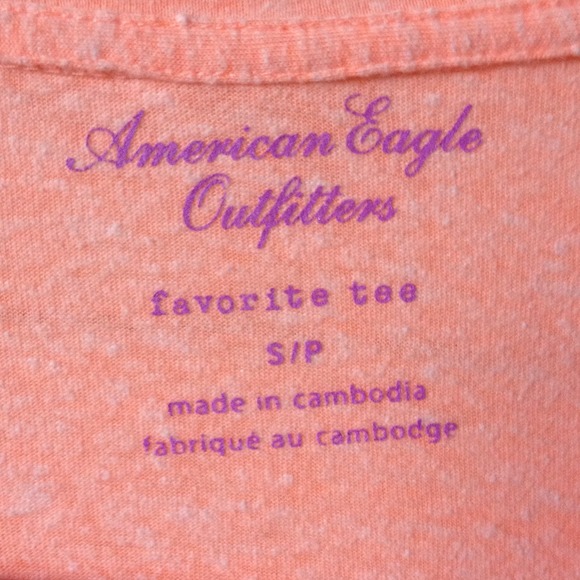 salmon v neck favorite tee - Picture 2 of 3