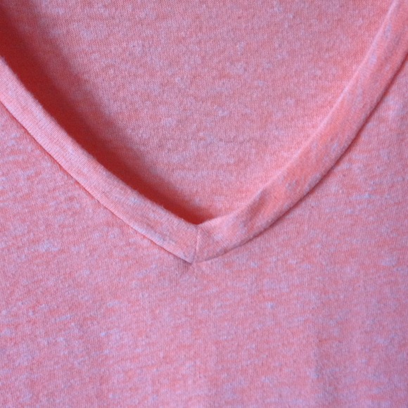 salmon v neck favorite tee - Picture 3 of 3