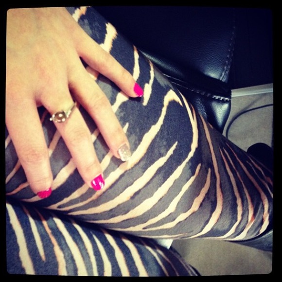Zebra print leggings - Picture 1 of 1