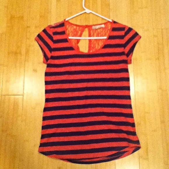 Blue and Pink striped shirt. - Picture 1 of 2