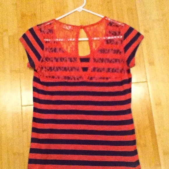 Blue and Pink striped shirt. - Picture 2 of 2