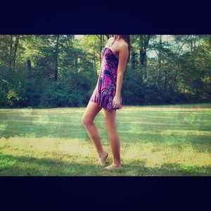 Paisley vibrant dress