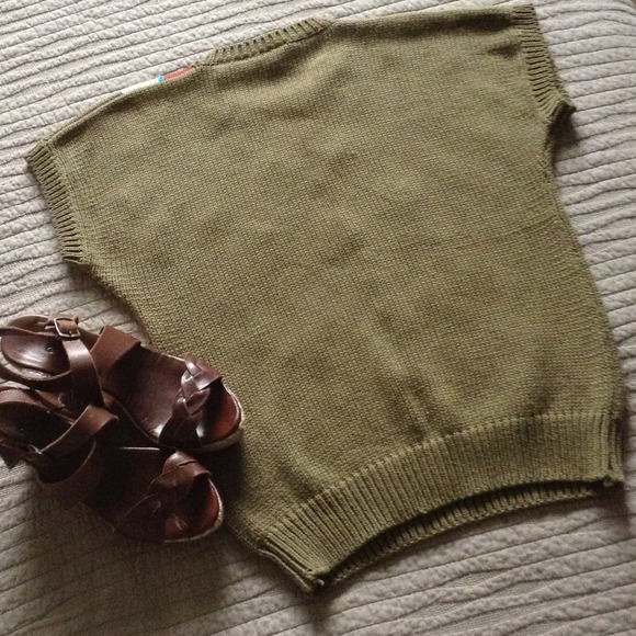 Vintage Boho Tribal Multicolor Knit Sweater Taiwan - Picture 3 of 4