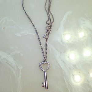 Double key necklace