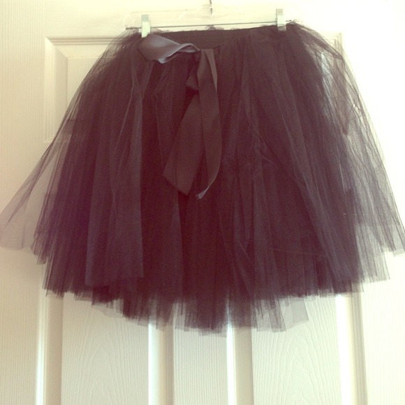 Custom made black tutu skirt size small