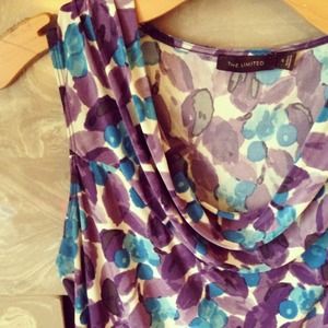 ⬇️Printed Cowl Neck Dress Top