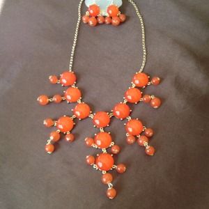 Bubble necklace/earring set