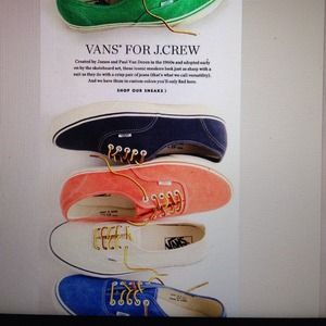 Looking for vans- j crew
