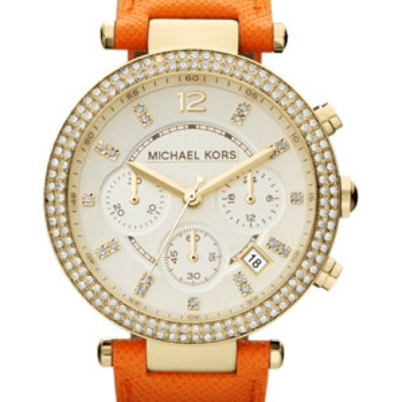 ❌SOLD❌Michael Kors Saffiano Parker Watch - Picture 3 of 4