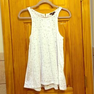 H&M White Peekaboo Designed Long Sleeveless