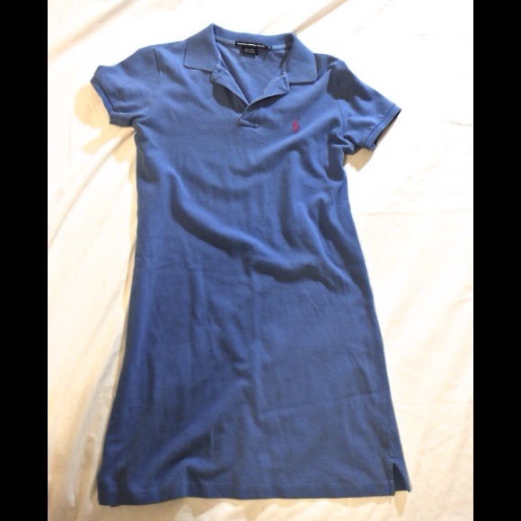 Ralph Lauren Sport Preppy Blue Tee Shirt Dress ✨👗