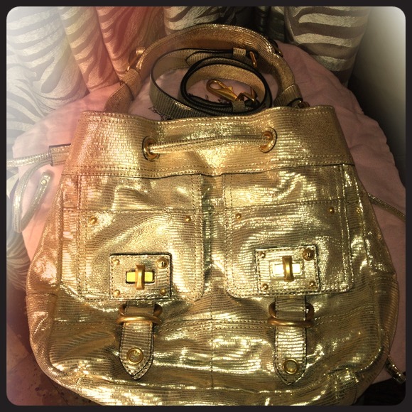 GIFTED Gold Juicy Couture Holiday Ed Shoulder Bag