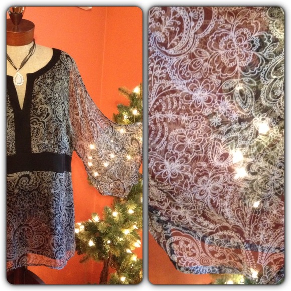 Gorgeous Tunic Sheer Sleeves - Picture 4 of 4