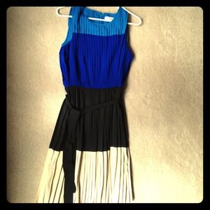 Calvin Klein color blocked cocktail dress