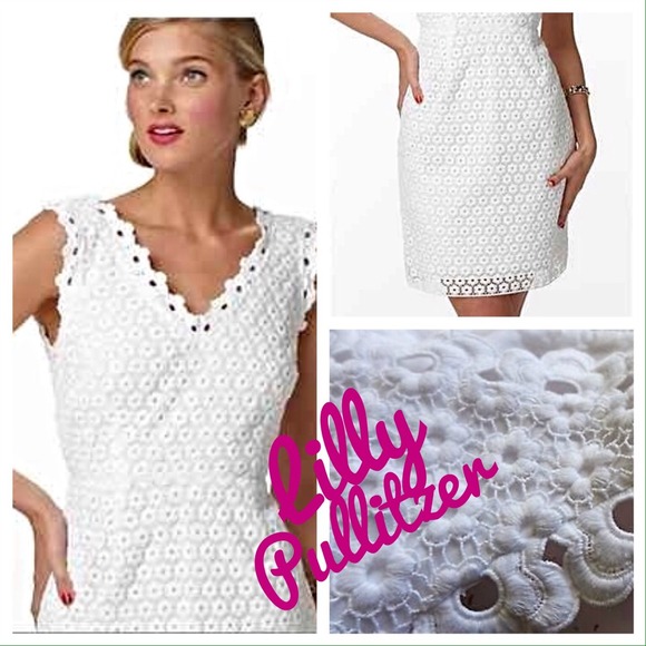 Lilly Pulitzer white Resort Daisy lace dress