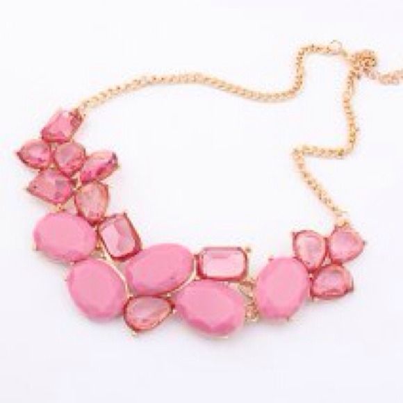 Purple Rhine stone statement necklace