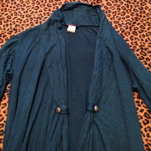Deep blue green Cardigan