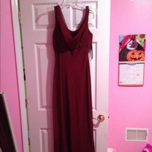 Wine Full Length Dress