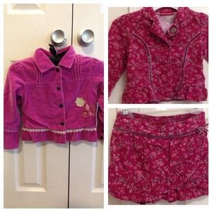 💕@svinton girls button down front velvet jacket💕