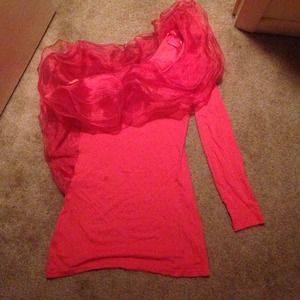 Peach blouse