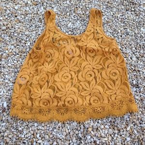 Lace crop top