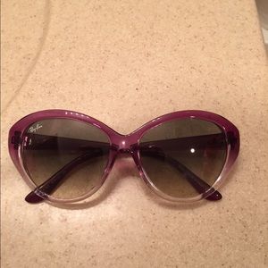 Ray Ban NWOT purple cat eye sunglasses