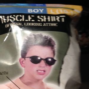 Boy muscle shirt costume REDUCED