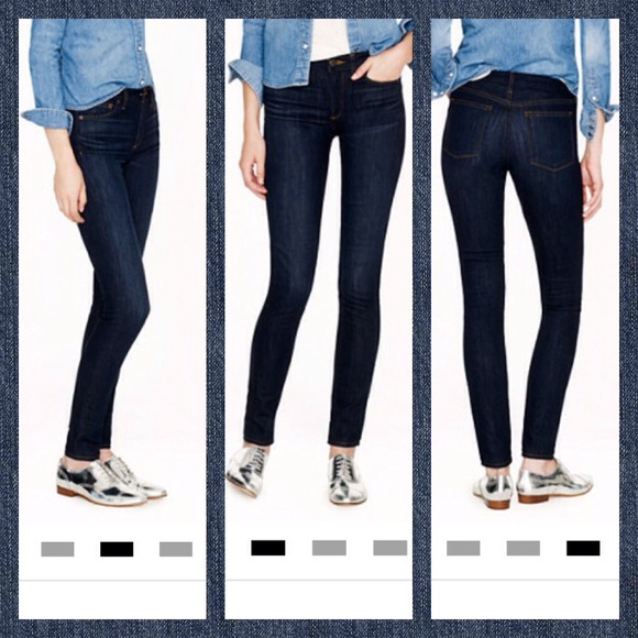 j crew black toothpick jeans