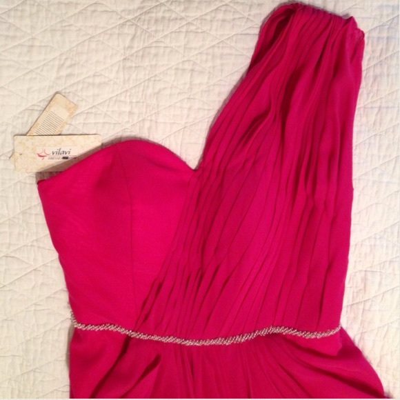 Fuchsia Chiffon Evening Gown/Prom Dress
