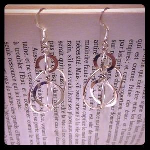 SOLD in BUNDLE!! Hoop in hoop silver earrings