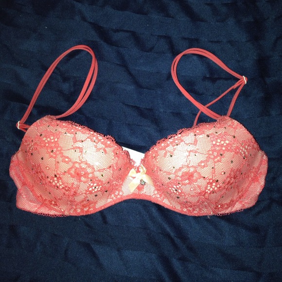 Victoria's Secret Coral Studded Bra