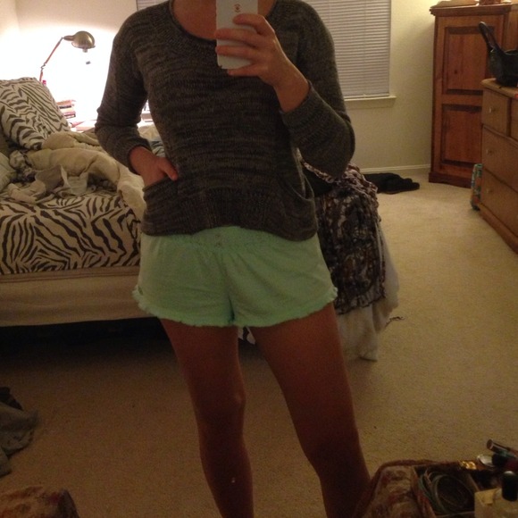 🚫BUNDLED🚫Cropped Heathered Sweater with Pockets - Picture 3 of 3