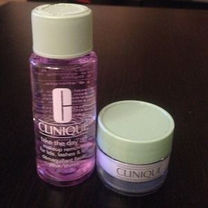 Clinique night moisturizer & eye makeup remover