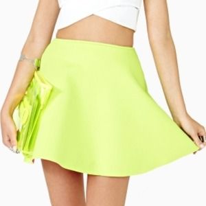 UNIF Dive Skirt - Neon Yellow