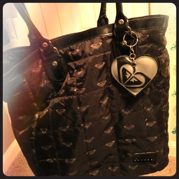 Roxy brand tote bag-black-